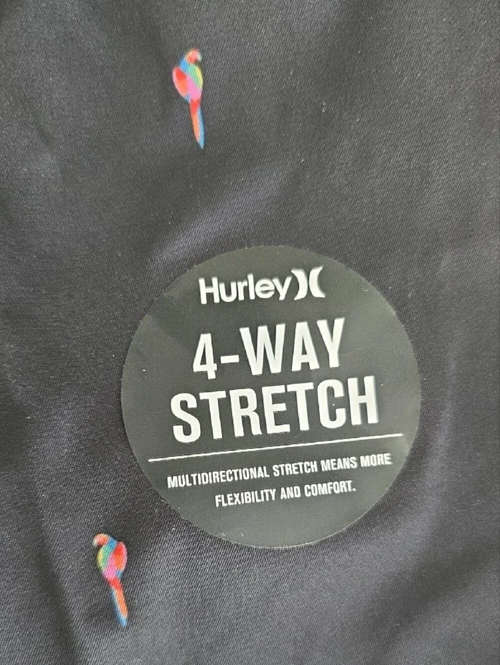 Hurley Black Swim Shorts with Pink and Blue Cone Print